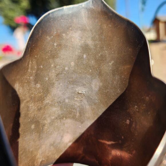 Antique Chinese Export Bracelet Sterling Silver Buddha Ornate Repousse Cuff RARE - Picture 11 of 16